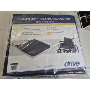 Drive Medical Premier One General Use Wheelchair Cushion 18x16x3 M8064 NEW